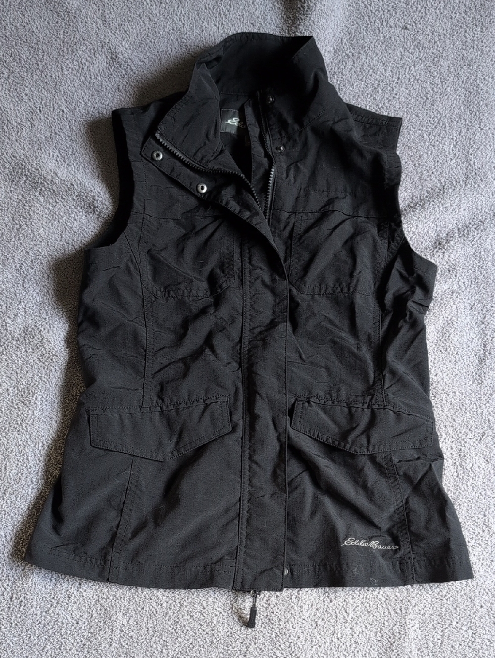 Eddie Bauer Black Utility Vest Size XS